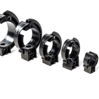 20mm Dia Wall Mounted Aluminium Alloy Pipe Clip Clamp Fastener 5pcs for sale online 